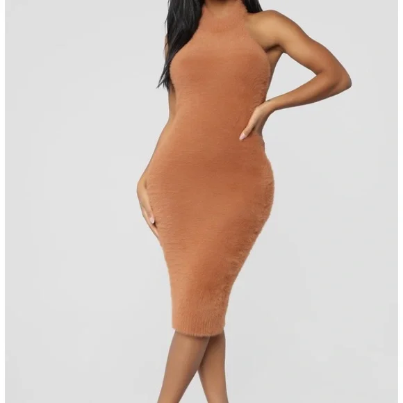 Fashion Nova | Dresses | Fashion Nova Brown Halter Midi Dress Small | Poshmark Fashion Nova | Dresses | Fashion Nova Brown Halter Midi Dress Small | Poshmark